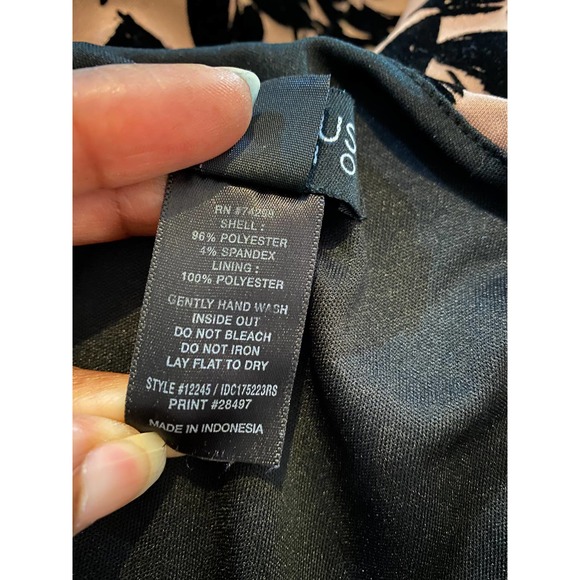 Enfocus Studio Dress V-Neck Sleeveless Size 6 Multi Season Pink Black - Picture 5 of 8